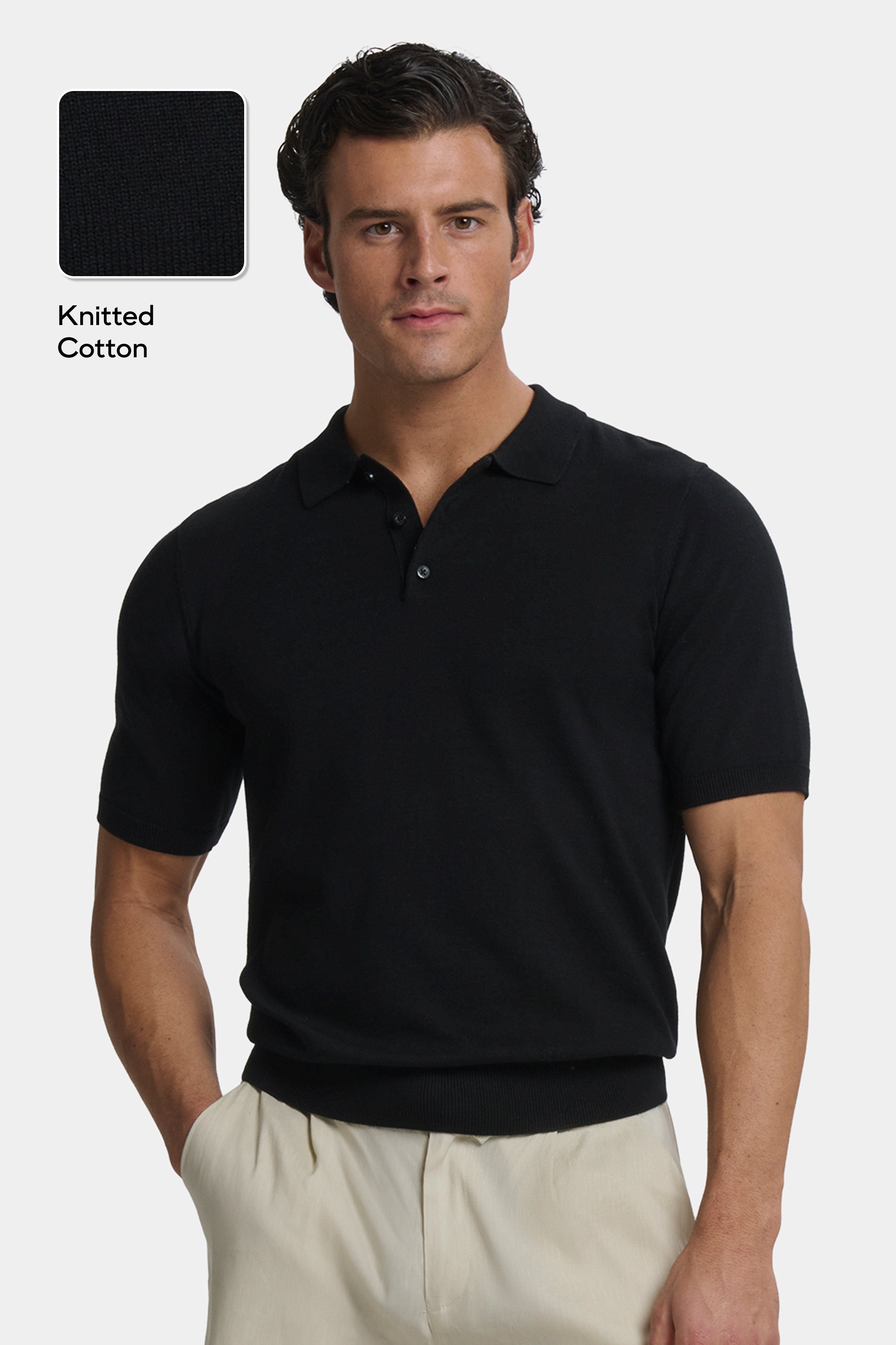 Santoni polo de manga corta