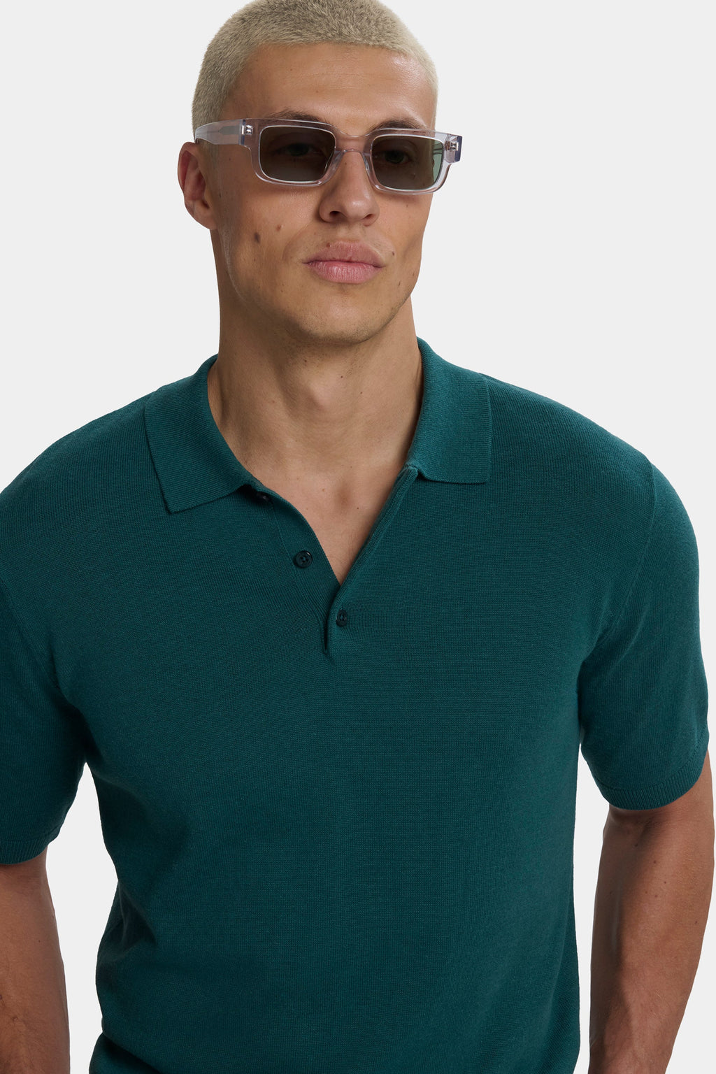Santoni polo de manga corta