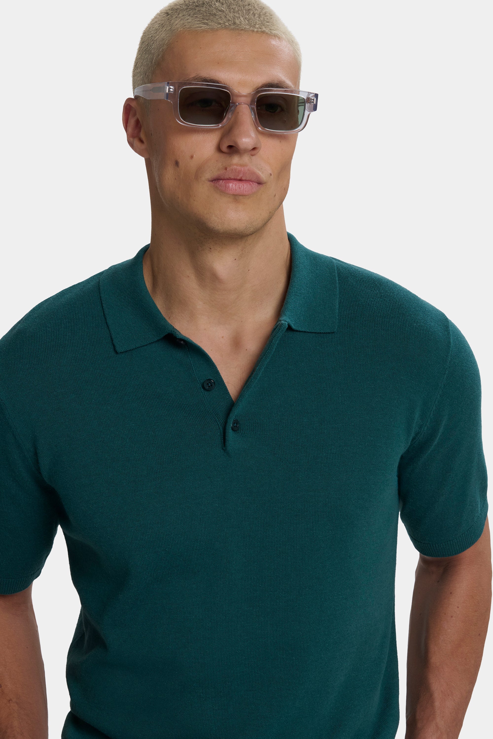 Santoni polo de manga corta