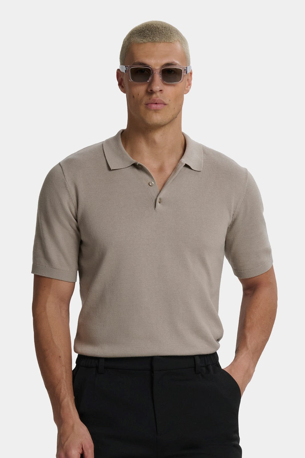 Santoni polo de manga corta