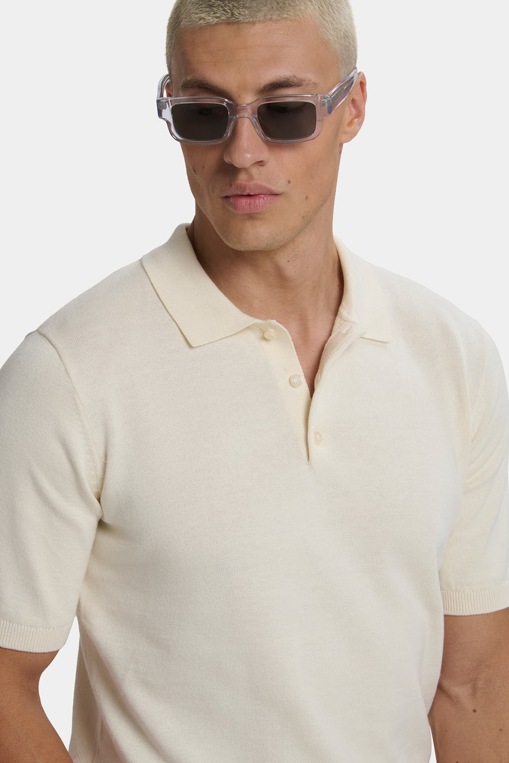 Santoni polo de manga corta