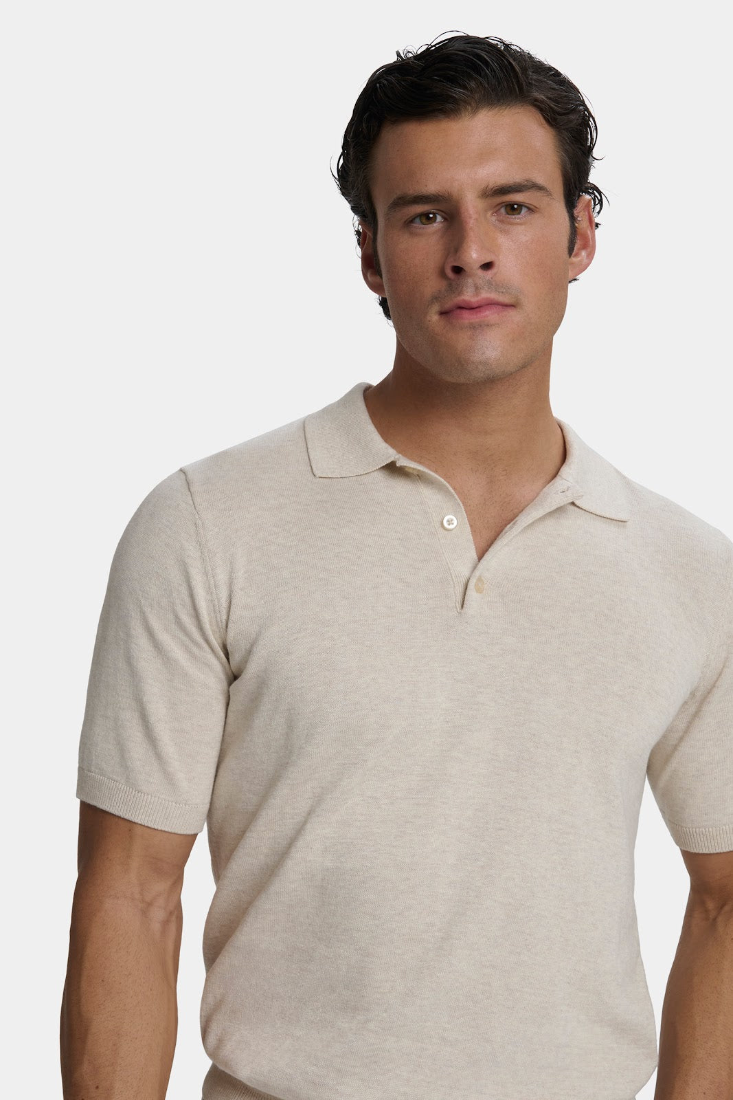 Santoni polo de manga corta