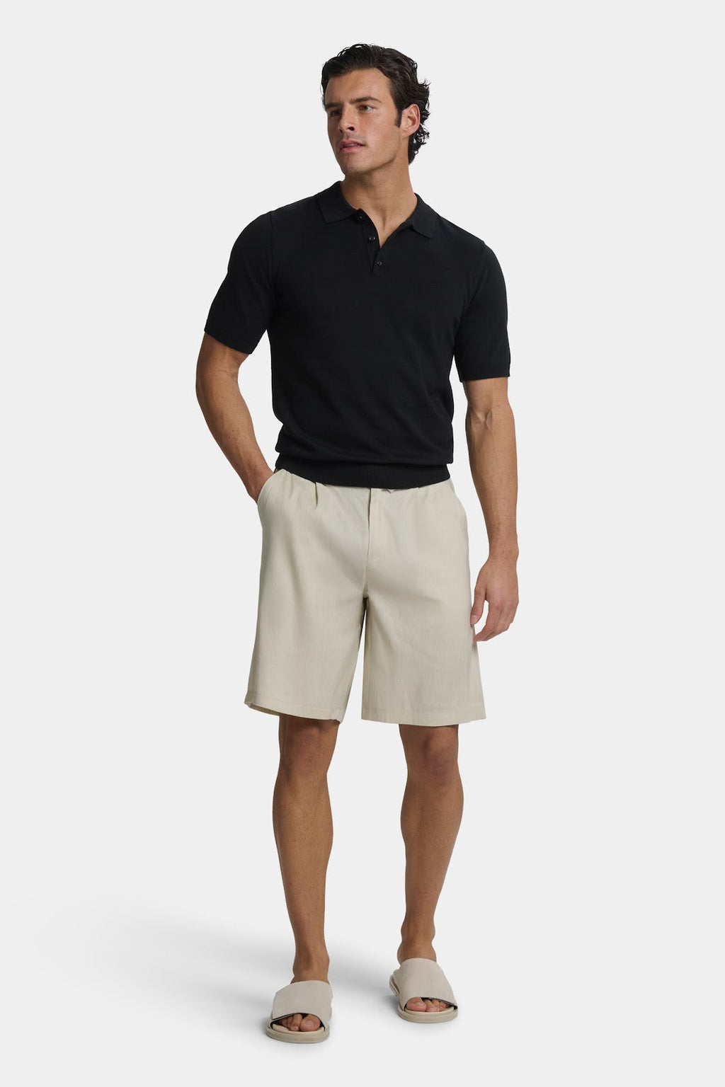 Santoni polo de manga corta