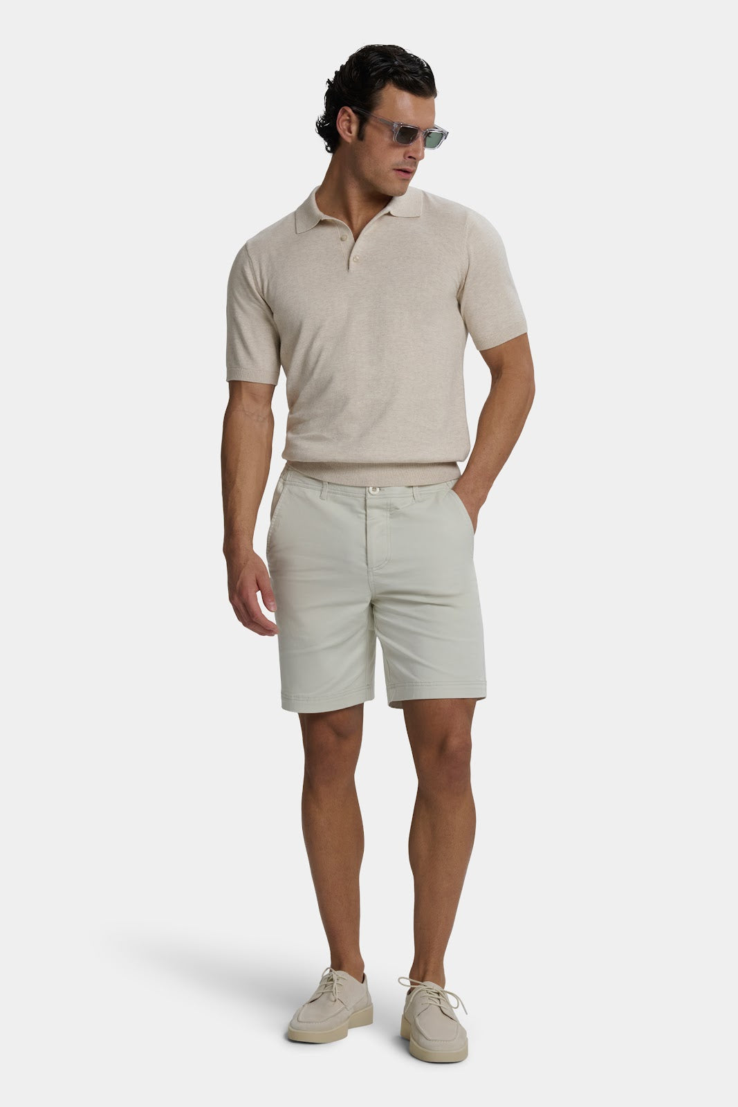 Santoni polo de manga corta