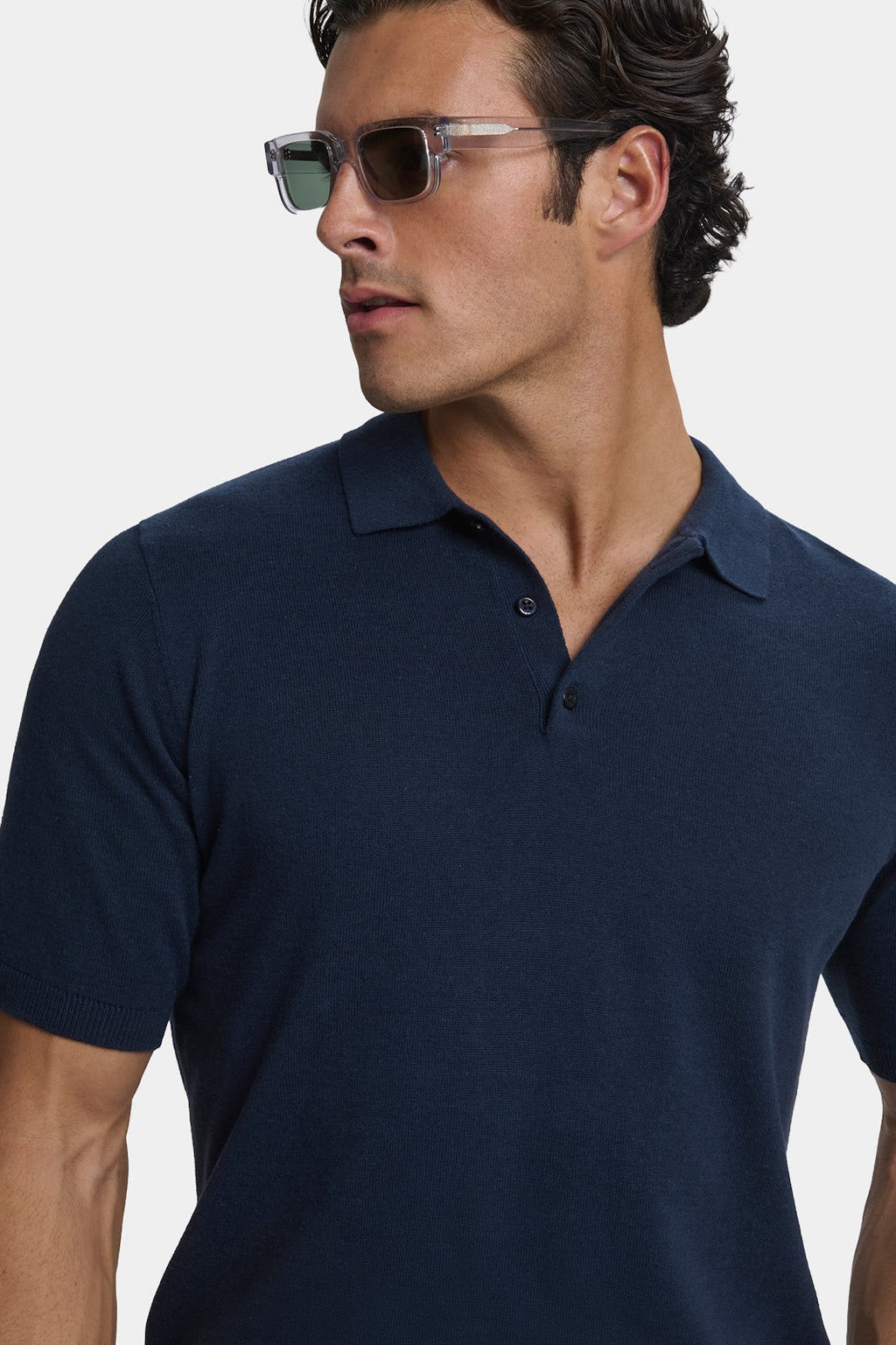 Santoni polo de manga corta