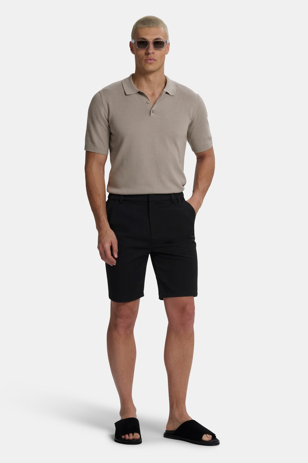 Santoni polo de manga corta