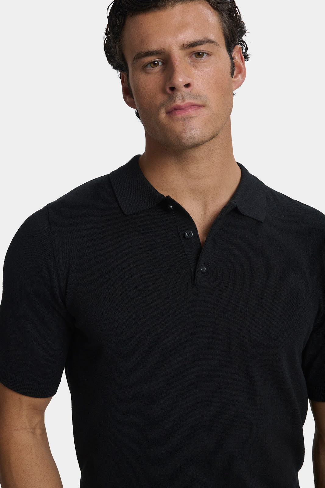 Santoni polo de manga corta