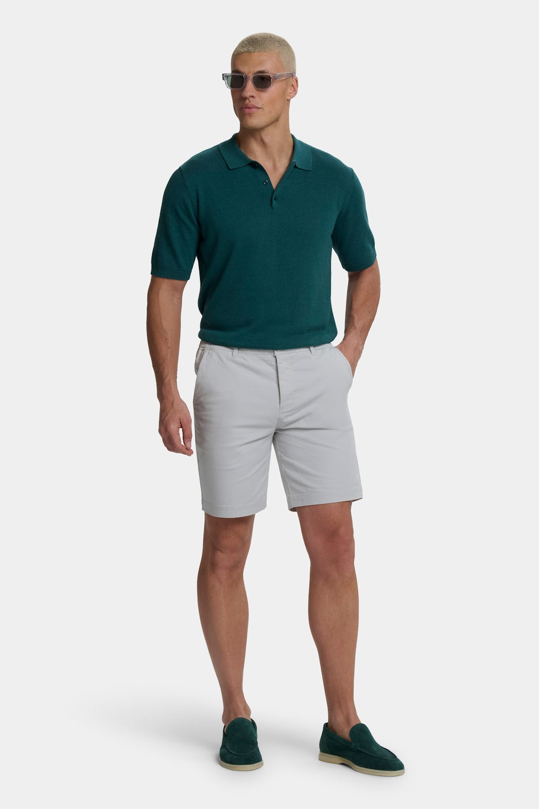 Santoni polo de manga corta