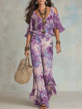 Completo floreale boho – l'eleganza dell’estate in due pezzi