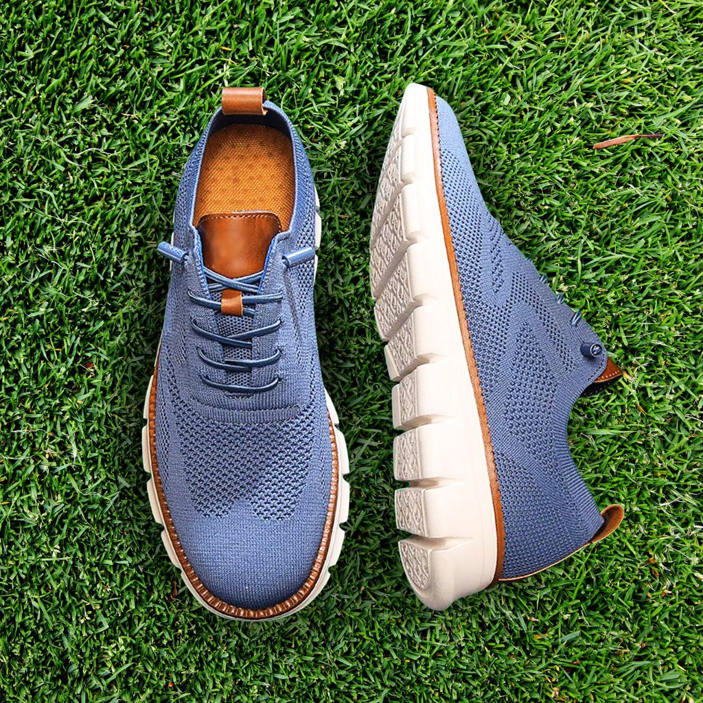 Zapatos Transpirables Ultracomfort en Azul y Blanco