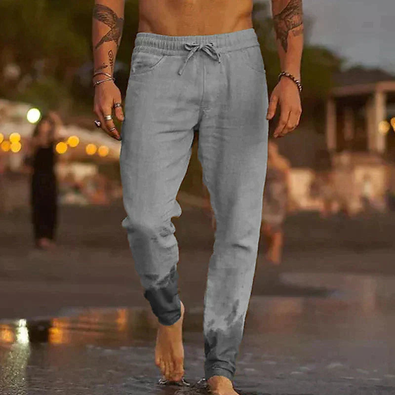 Matteo | Pantaloni da spiaggia in lino
