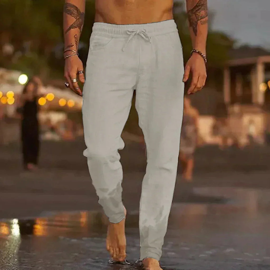 Matteo | Pantaloni da spiaggia in lino