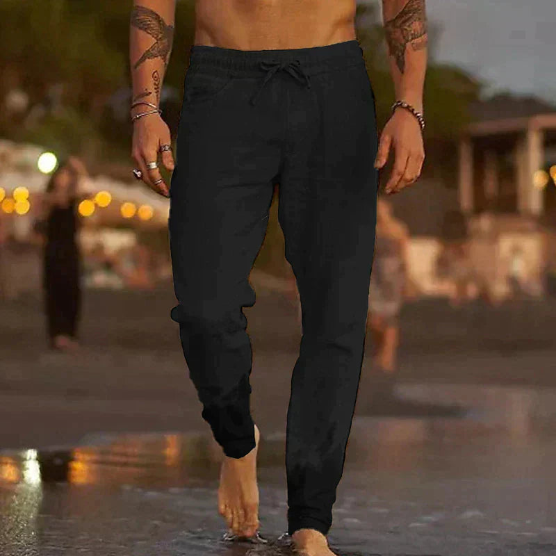 Matteo | Pantaloni da spiaggia in lino