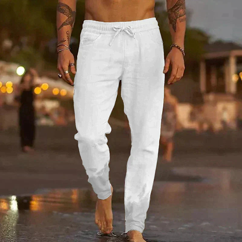 Matteo | Pantaloni da spiaggia in lino