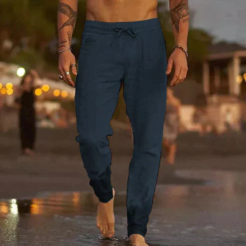 Matteo | Pantaloni da spiaggia in lino