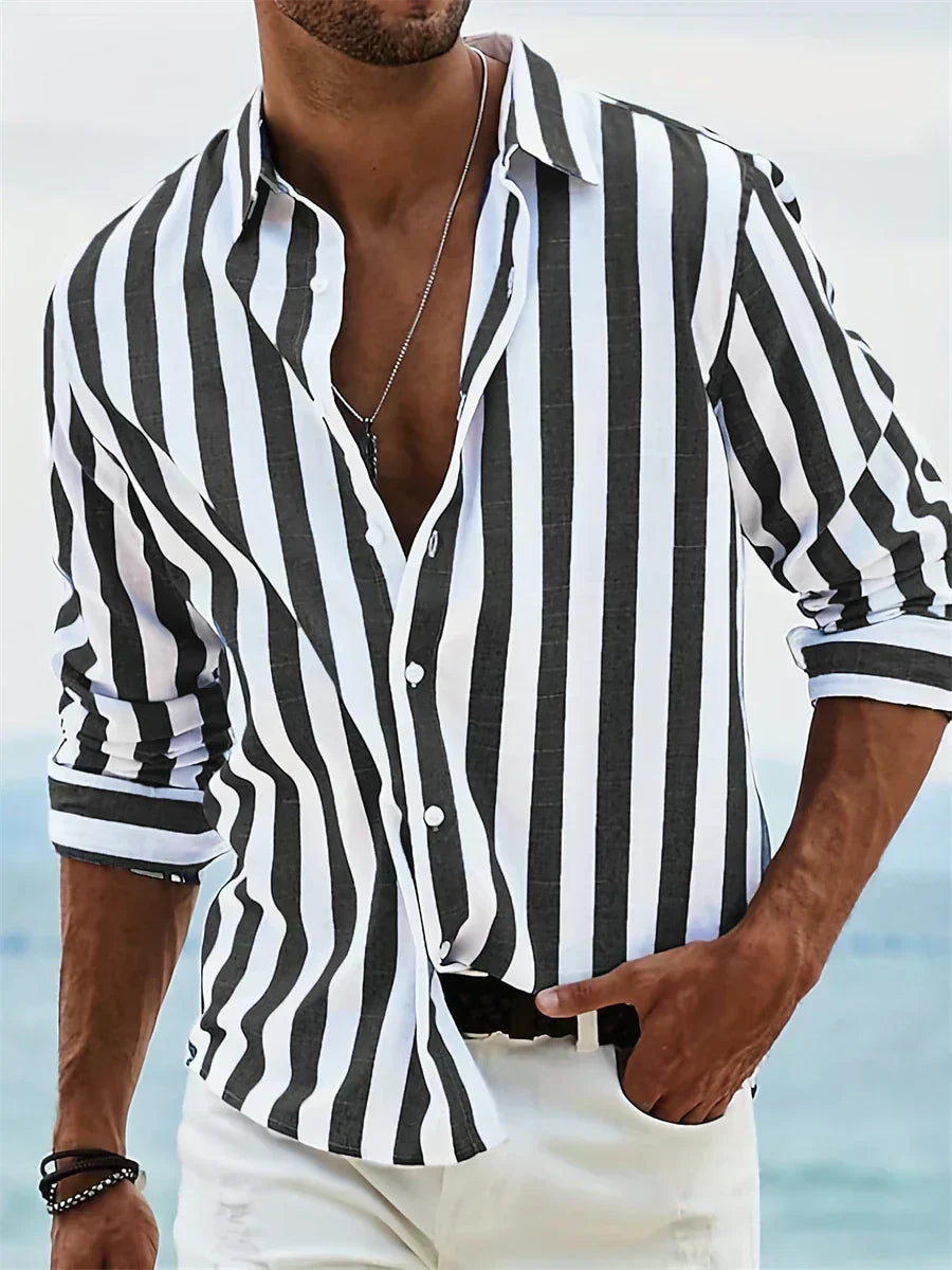 Leblanc™ | Camicia estiva leggera a righe