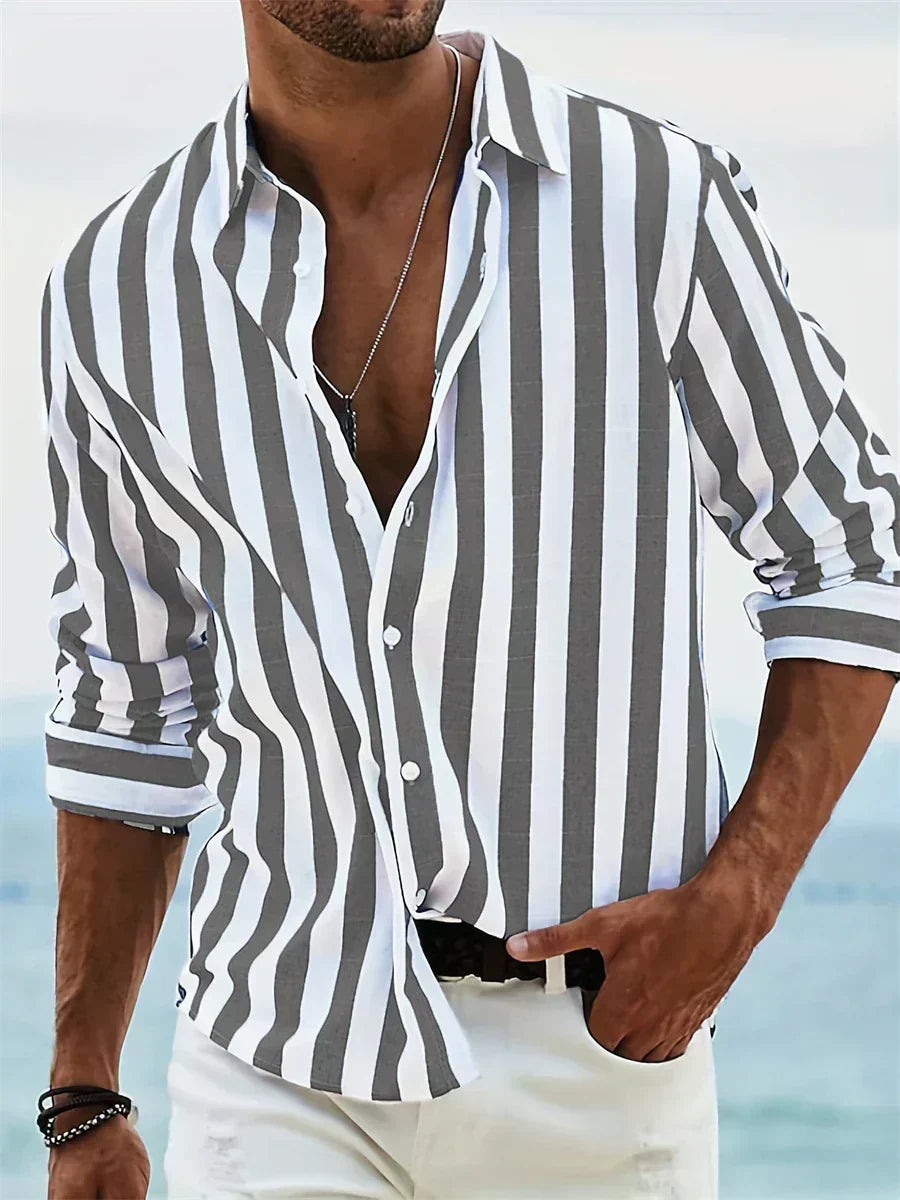 Leblanc™ | Camicia estiva leggera a righe