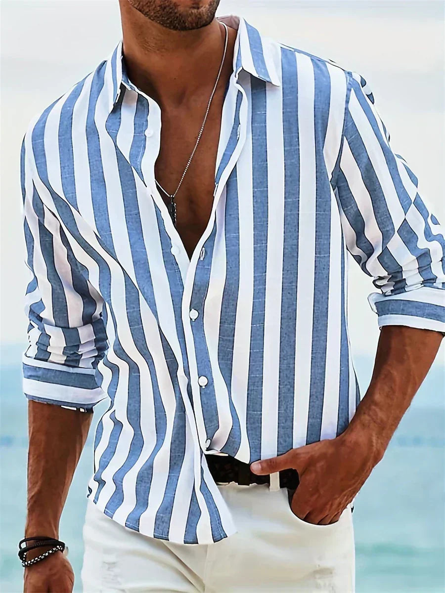 Leblanc™ | Camicia estiva leggera a righe