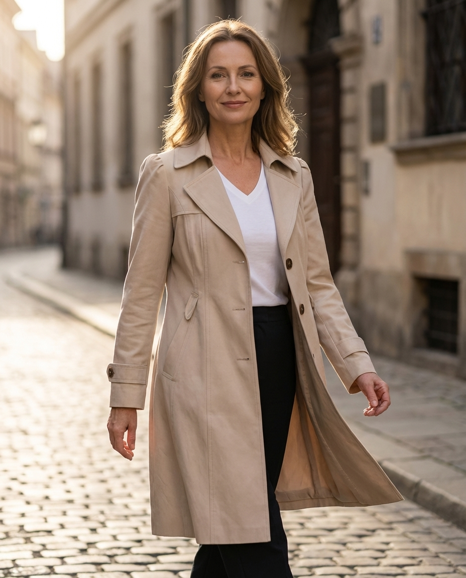 Caterina™ | Sobretodo Vintage Elegante — Estilo atemporal