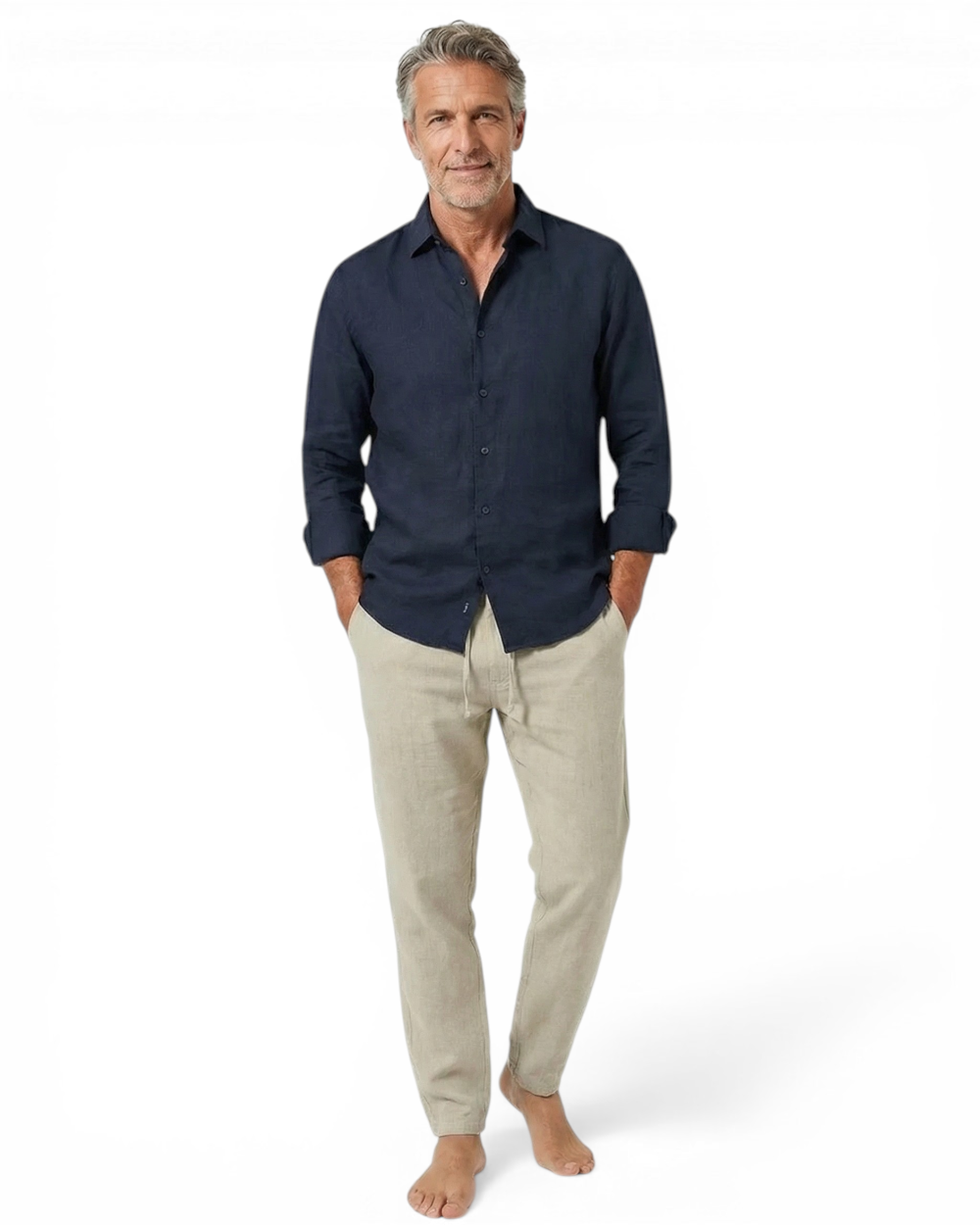 Matteo | Pantaloni da spiaggia in lino