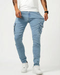 Pantalón Cargo Elástico Azul Marino - Cómodo y Práctico