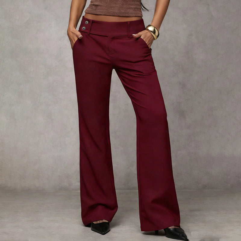 Pantalón de traje para mujer con pernera acampanada – elegante, cómodo y atemporal