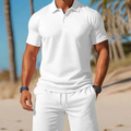🔥 Offerta eccezionale a tempo limitato: fino al 50% di sconto su un completo estivo da uomo composto da t-shirt e pantaloncini!