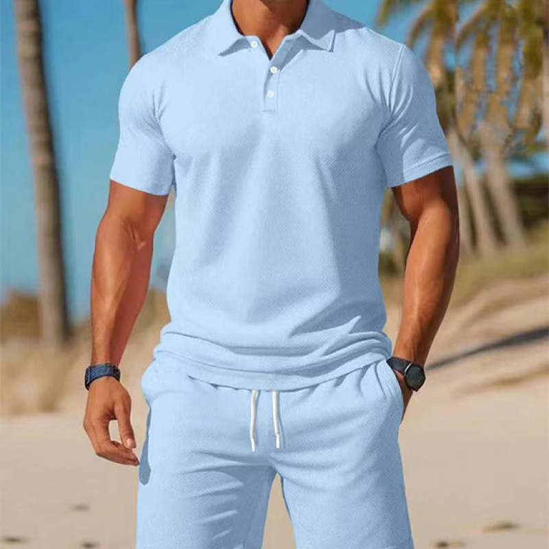 🔥 Offerta eccezionale a tempo limitato: fino al 50% di sconto su un completo estivo da uomo composto da t-shirt e pantaloncini!
